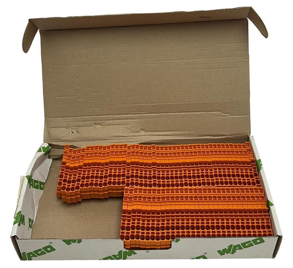 Used 76 WAGO 2002-1402 / 20021402 TOPJOB S 4-CONDUCTOR THROUGH TERMINAL BLOCKS NSMP