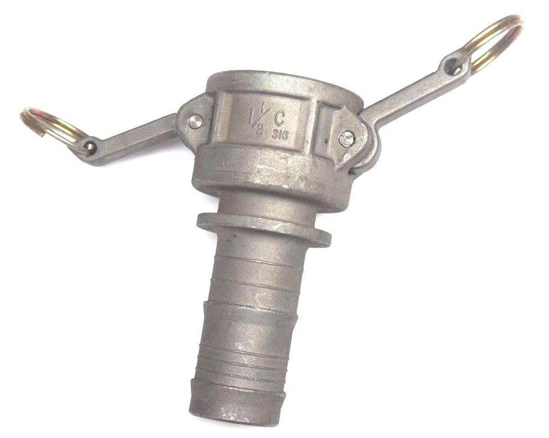 NEW EVER-TITE 1-1/2-C-316 STAINLESS STEEL COUPLER 1-1/2", 3" BARB END, 112C316