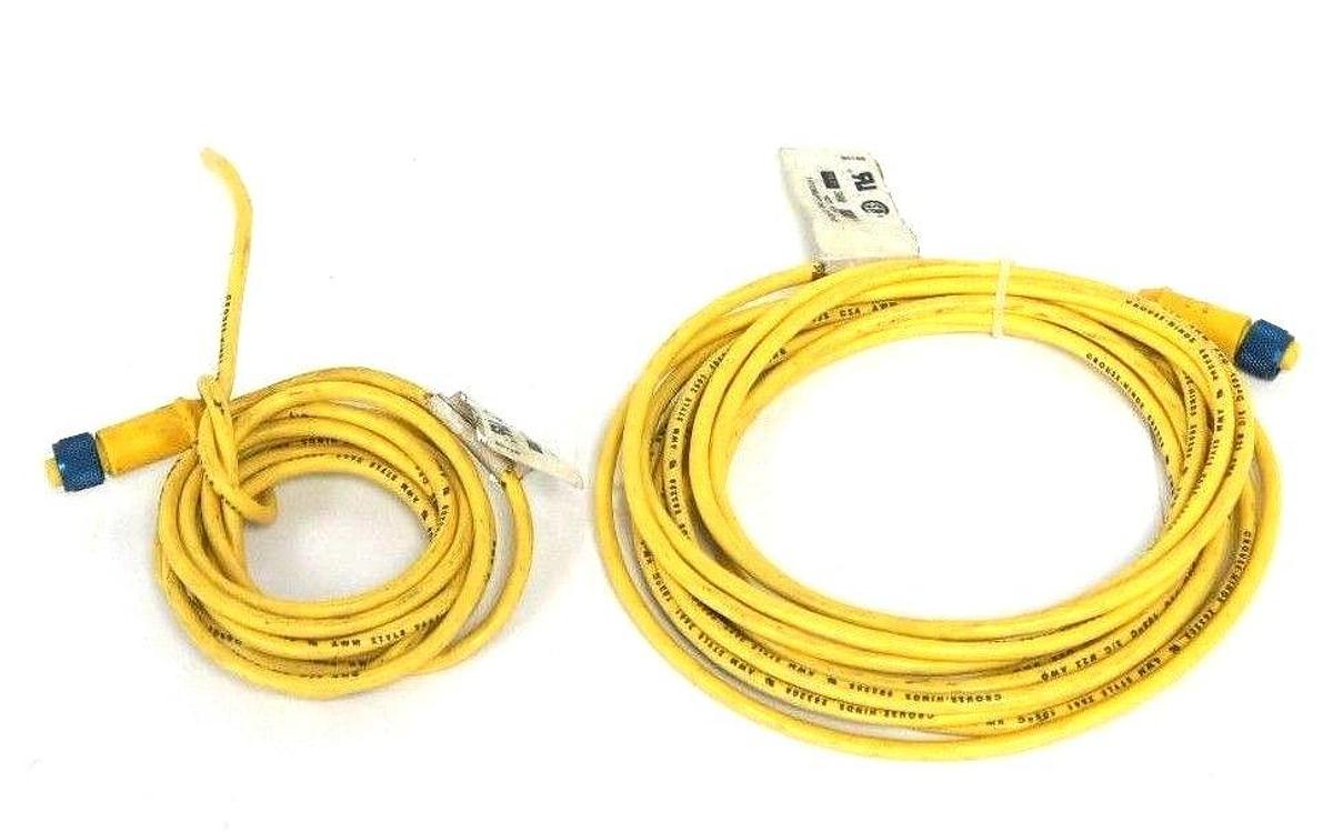 Used LOT OF 2 COOPER BUSSMANN 5000117-6 MINI-CONNECTORS 300V 3AMP 3POLE 5PIN FEMALE