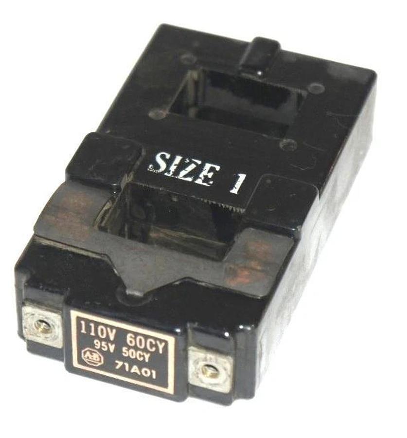 Used ALLEN BRADLEY 71A01 STARTER COIL 95-110 V, 50/60 HZ, 71-A01