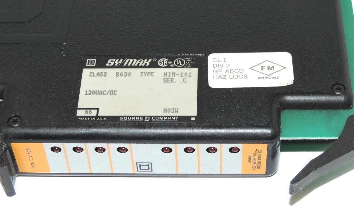 Used SQUARE D 8030-HIM-101 SER. C INPUT MODULE 8030HIM101