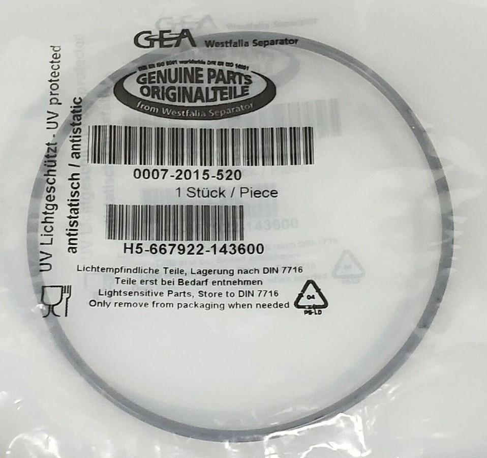 Used LOT OF 3 NEW GEA 0007-2015-520 0-RINGS 00072015520, H5-667922-143600