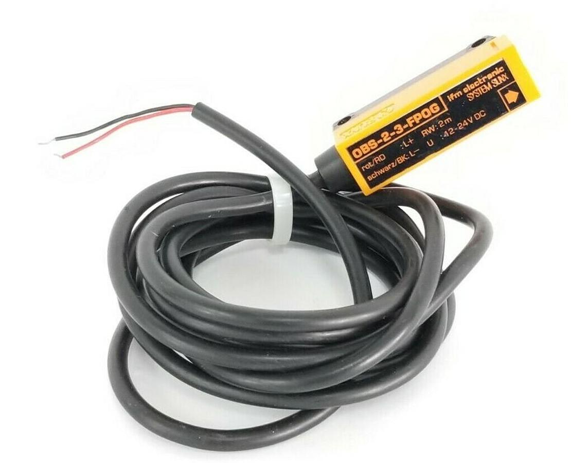 Used IFM / SUNX OBS-2-3-FPOG SENSOR OBS23FPOG, RW: 2M, U: 12-24V DC