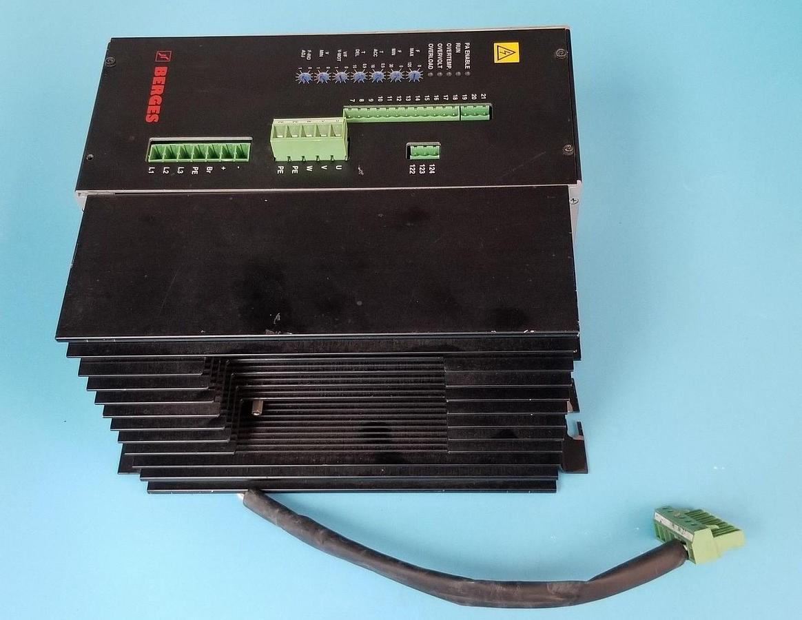 Used BERGES ELECTRONICS D-51709 SERVO DRIVE ACM-A 5,5 KW 7.8 KVA, 11,70A