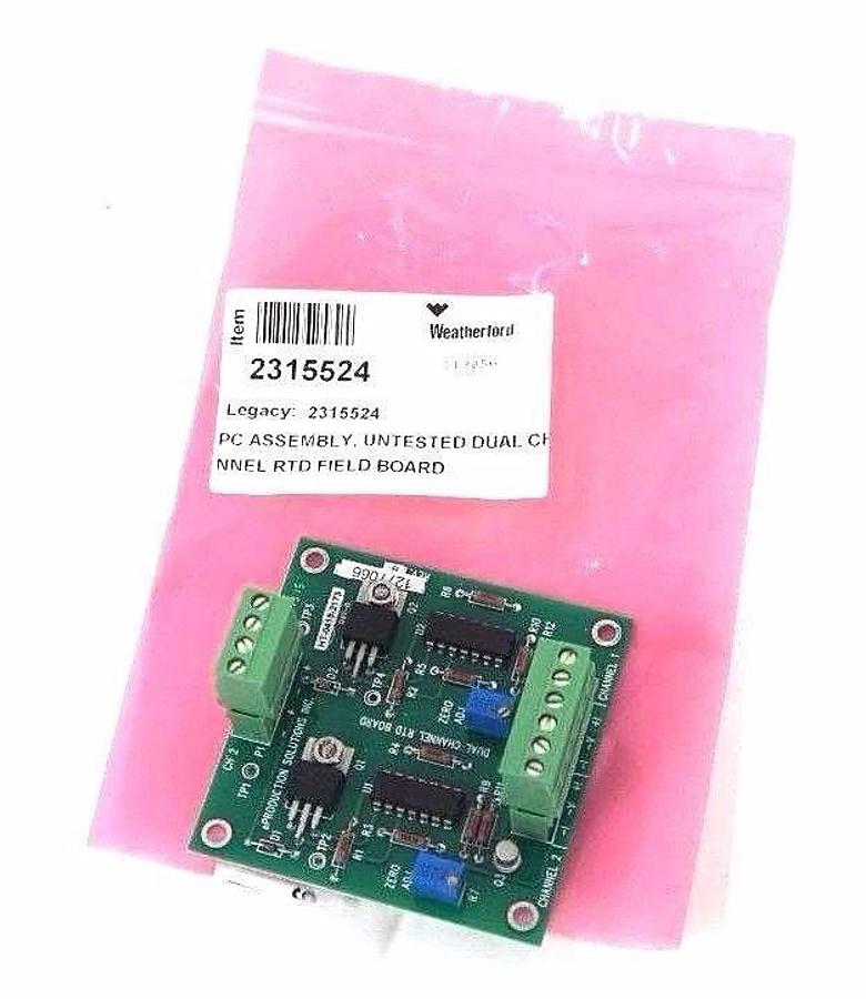 Used NEW PRODUCTION SOLUTIONS PC90-00006-00 DUAL CHANNEL RTD BOARD REV B