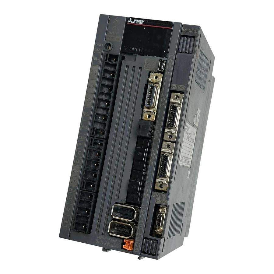 Used Mitsubishi MR-J4-60B4-RJ020 AC Servo Drive 600W 400V w/ MR-J4-T20 Unit Assembly