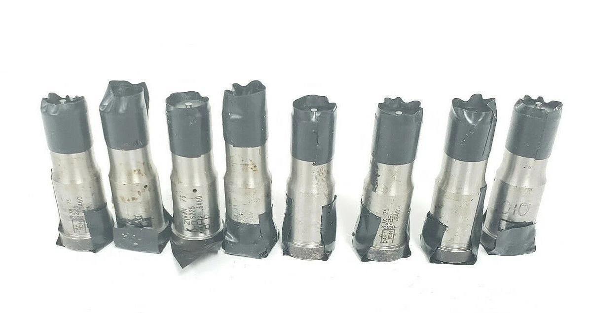 Used LOT OF 8 DAYTON KJX-75 STRAIGHT DIE PUNCHES S225 P .6460 KJX75 2-3/8'' IN
