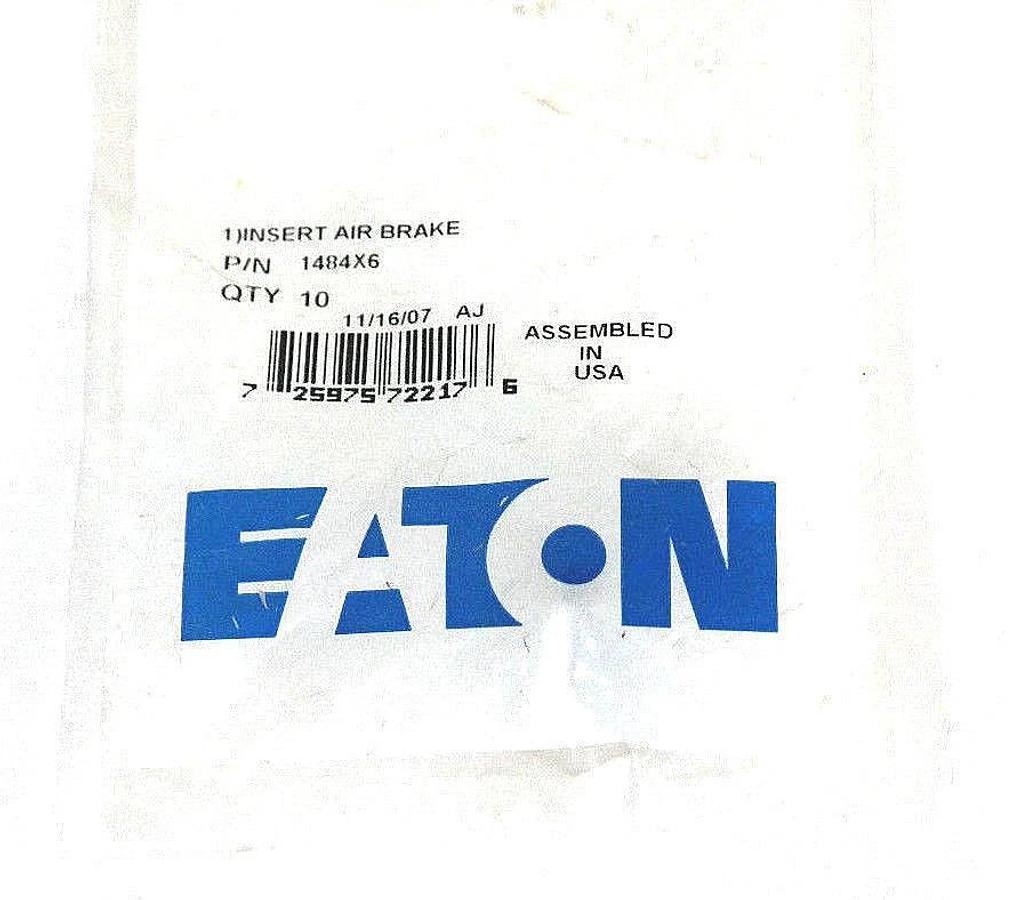 Used LOT OF 10 NEW EATON 1484X6 AIR BRAKE INSERTS 3/8"