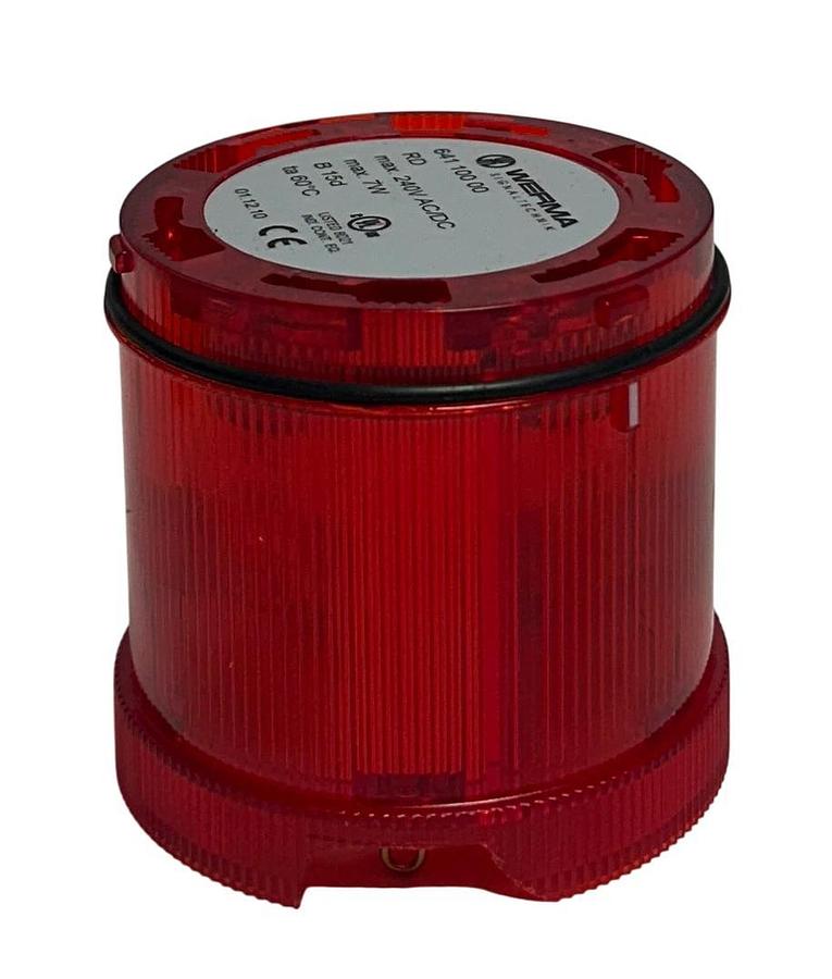 Used 3 WERMA 641 100 00 / 641 300 00 / 641 200 00 LIGHTS RED ORANGE GREEN *CHIP USNP