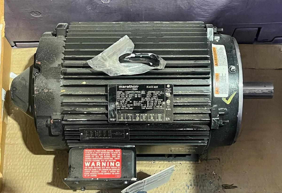 Marathon VVN213THTL7726CEL Y545 Black Max 7.5HP Inverter Duty Motor 3PH 213TC