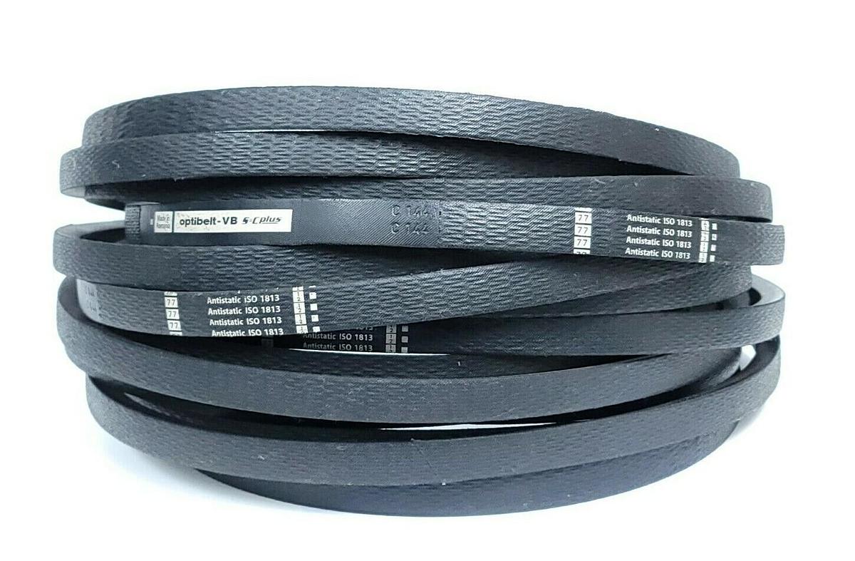 Used LOT OF 5 NEW OPTIBELT C144 V-BELTS HEAVY DUTY HI-POWER II 22.2X3764MM