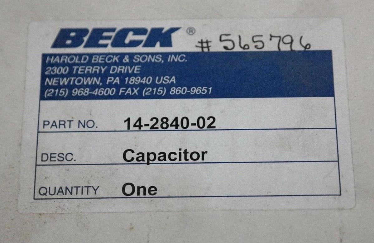 Used NIB AEROVOX Z50P3702M RESISTOR, BECK 14-2840-02, 565796