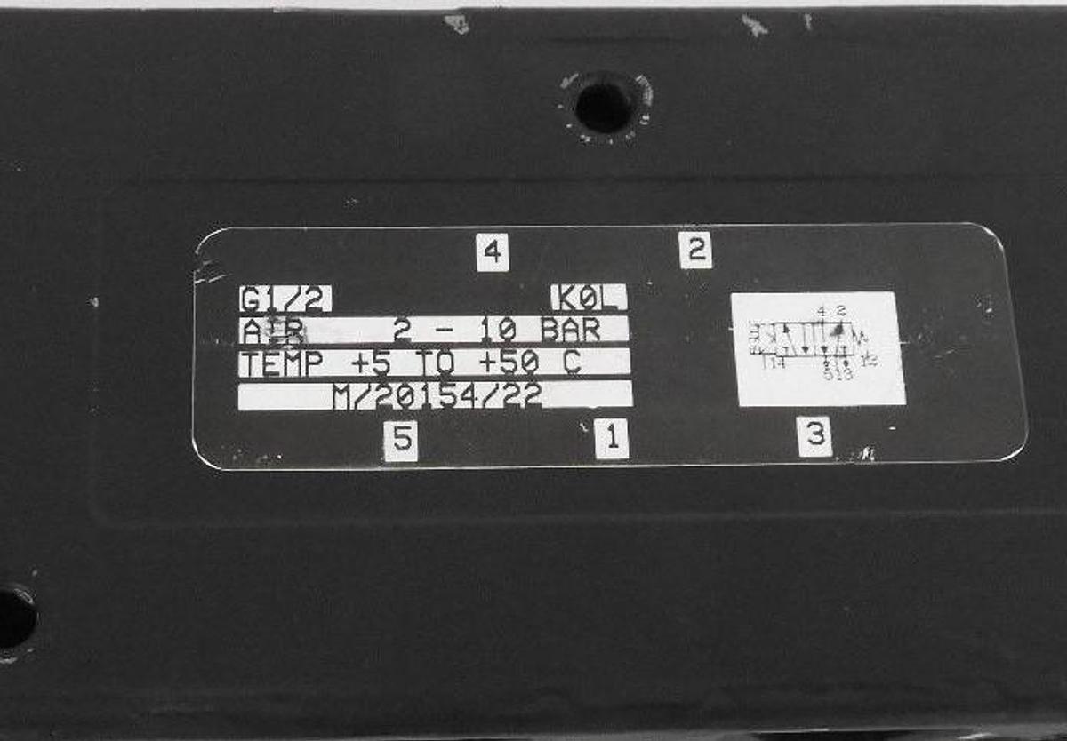 Used NORGREN M/20154/22 SOLENOID VALVE, 5/2 WAY 1/2'' W/ 1799 COIL 24V DC
