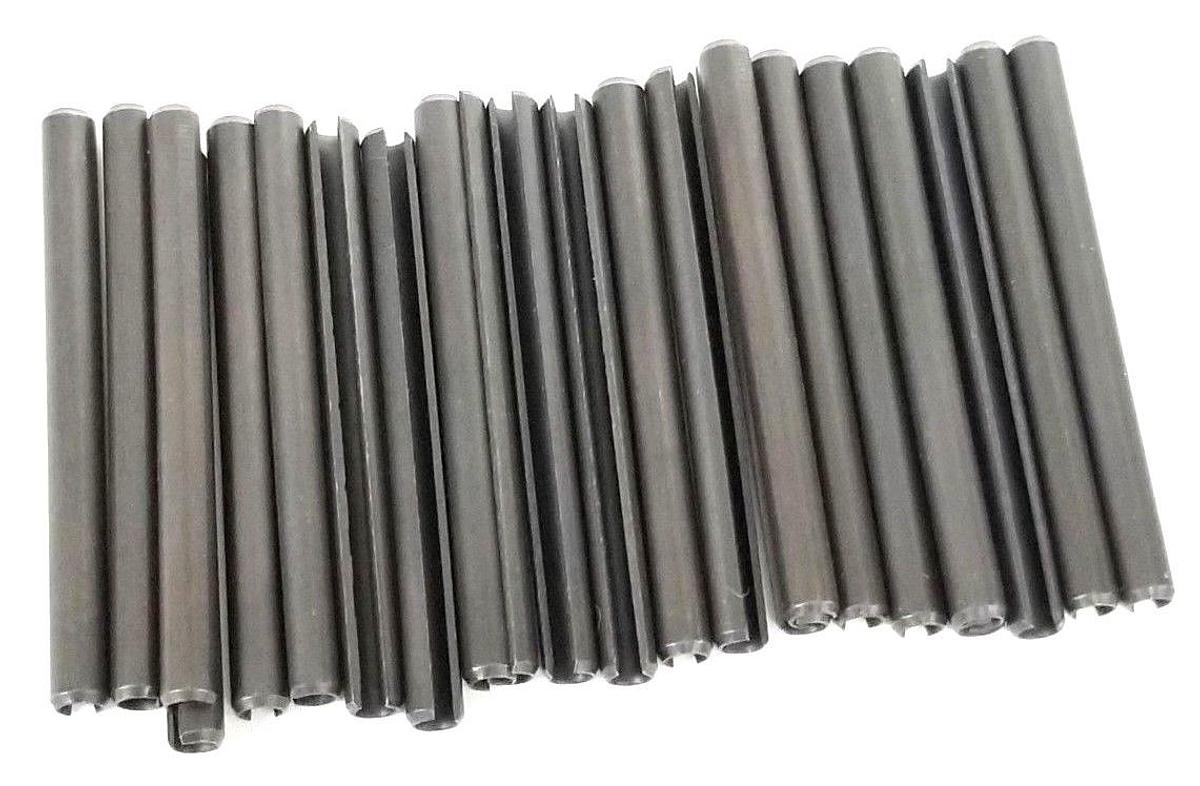 Used LOT OF 23 NEW GENERIC M4X50 SPRING ROLL PINS DIN 1481