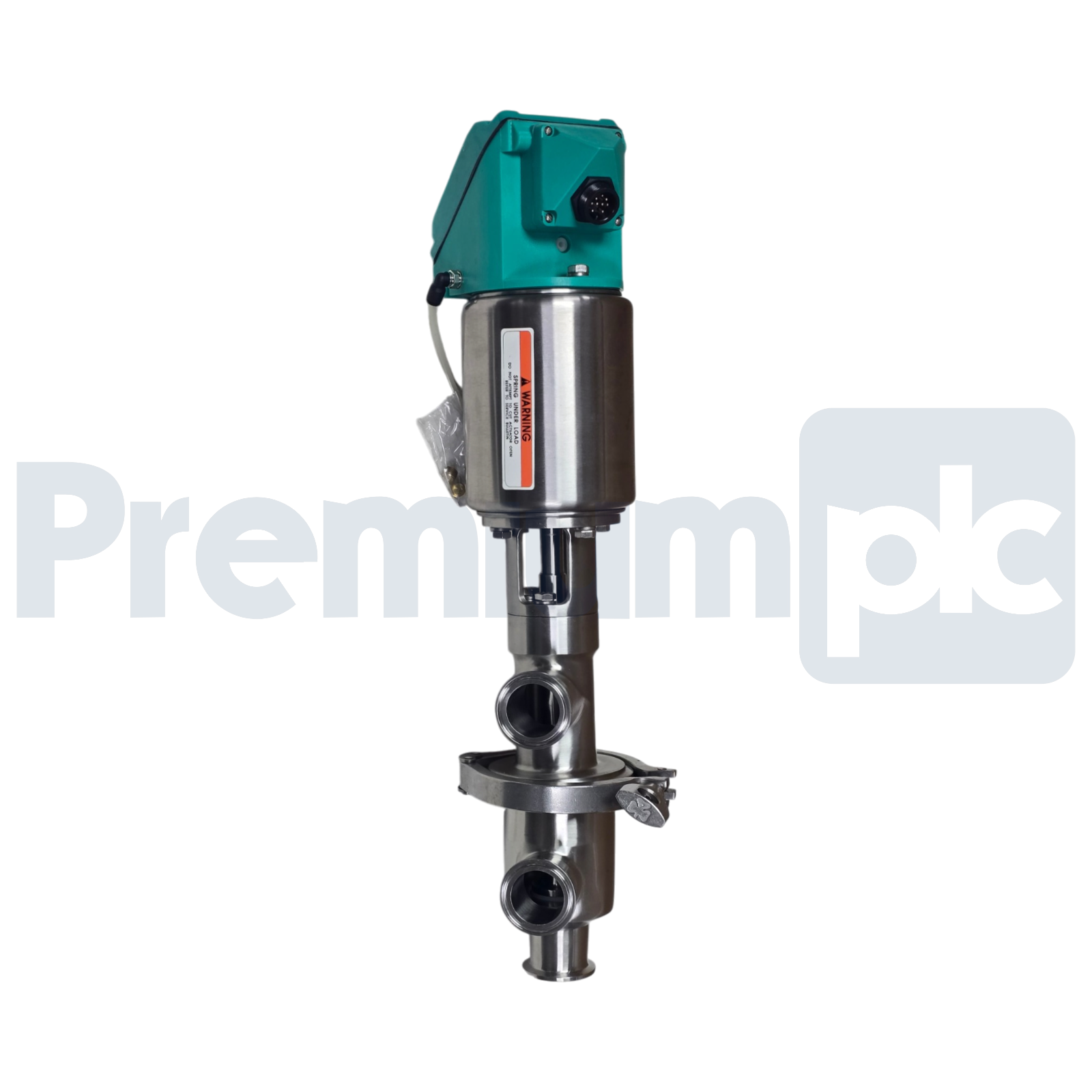 Used Tri-Clover 761TR 1-1/2" Sanitary Valve 316L SS 761TR-21M-29S-11/2-316L-34-4-3