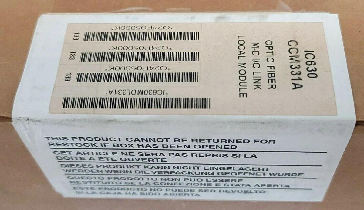 Used NEW GE FANUC IC630CCM331A FIBER OPTIC MODULE I/O LINK REMOTE LOCAL MODULE
