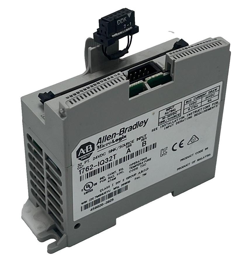 Allen‑Bradley 1762‑IQ32T SER A REV B 32‑Point 24 V DC Sink/Source Input Module