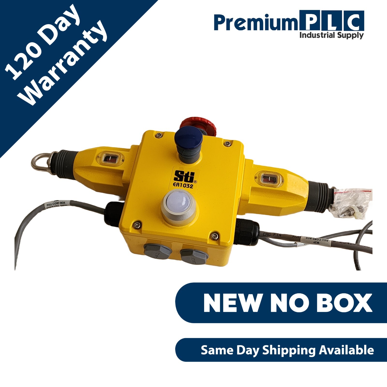 Used NEW STI / OMRON ER1032-042NEL ROPE PULL EMERGENCY STOP SWITCH P/N 44506-7420