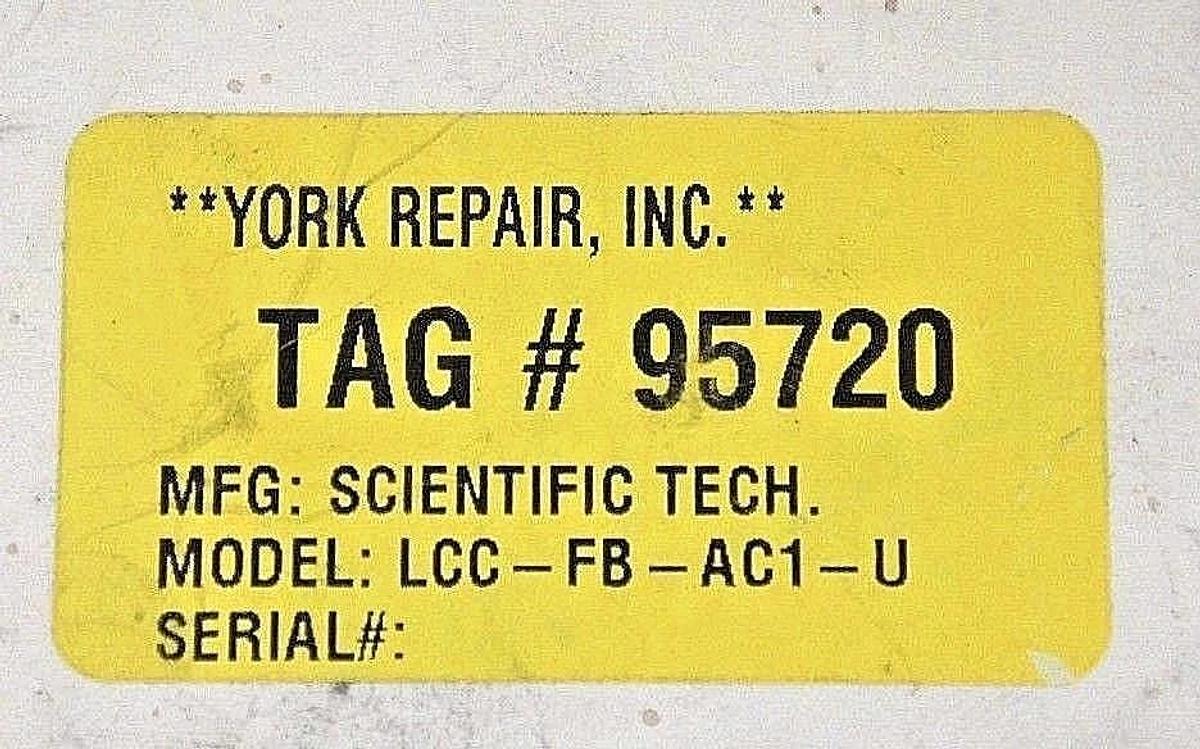 Refurbished REPAIRED SCIENTIFIC TECHNOLOGIES INC LCC-FB-AC1-U LIGHT CURTAIN CONTROLLER