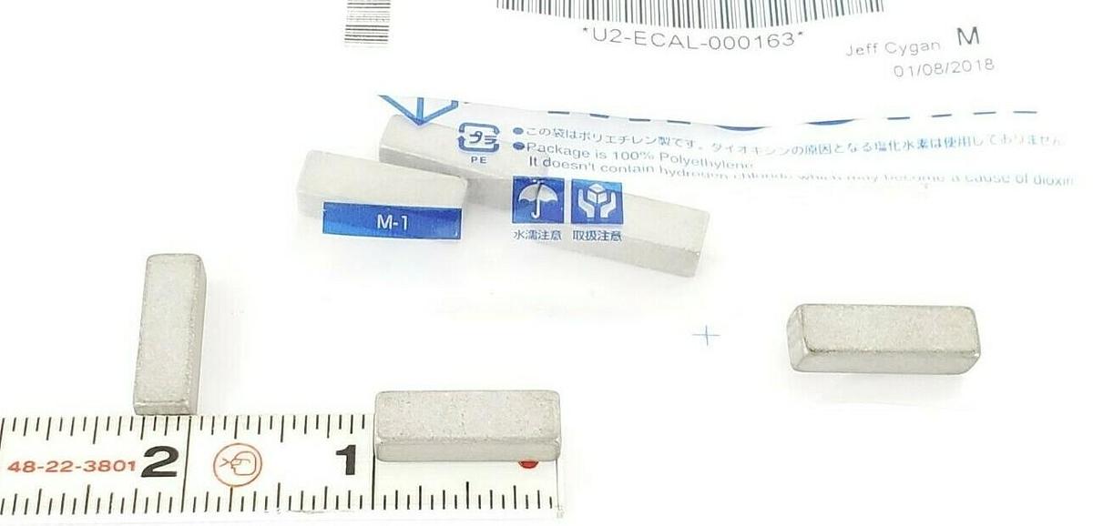 Used LOT OF 6 NEW MISUMI KEDS8-25 PARALLEL KEYS KEDS825