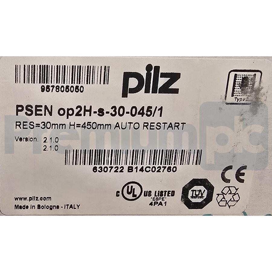 Used PILZ PSEN op2H-s-30-045/1 630722 RES=30mm H=450mm SAFETY LIGHT CURTAIN SET NSMP