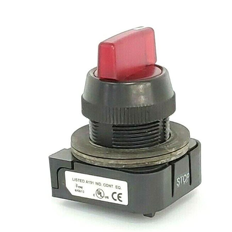 Used ALLEN BRADLEY 800H-16JRR2KB7AX SELECTOR SWITCH SER. F 120V, 0.90W