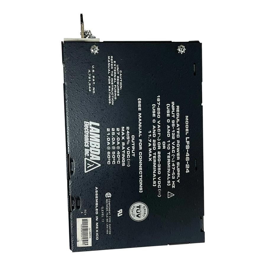 Used Lambda Electronics LFS-46-24 Regulated Power Supply 24V 27A Industrial