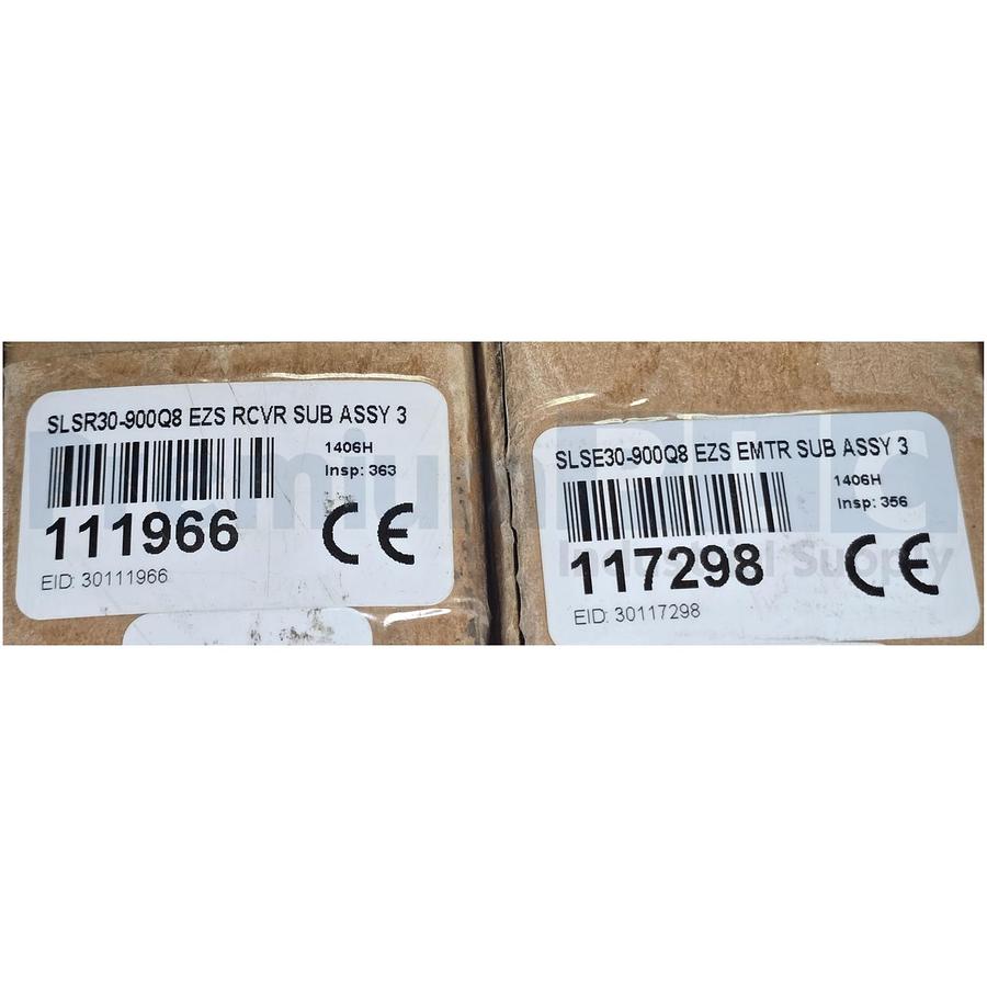 Used BANNER ENGINEERING SLSP30-900Q88 72392 EZ-SCREEN LIGHT CURTAIN PAIR W/ASSC. NSMP