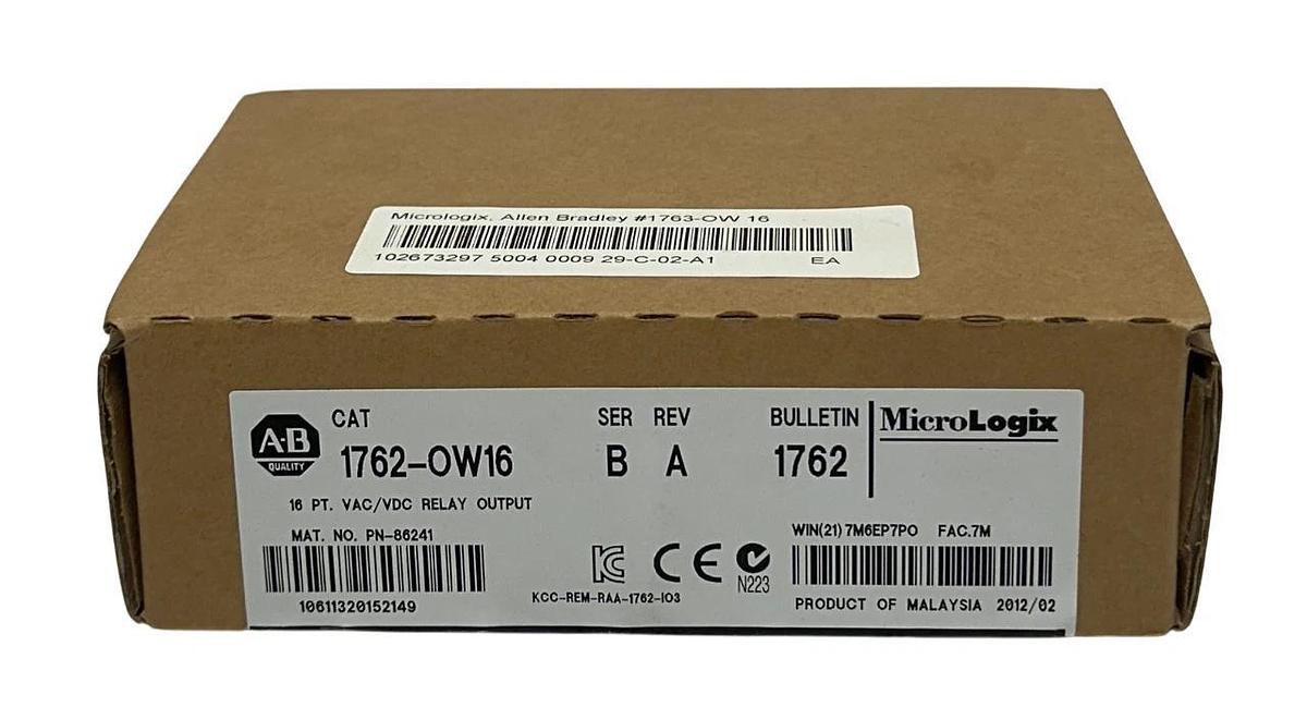 ALLEN BRADLEY 1762-OW16 /B MicroLogix 16-PT RELAY OUTPUT MODULE VAC/DC NSMP