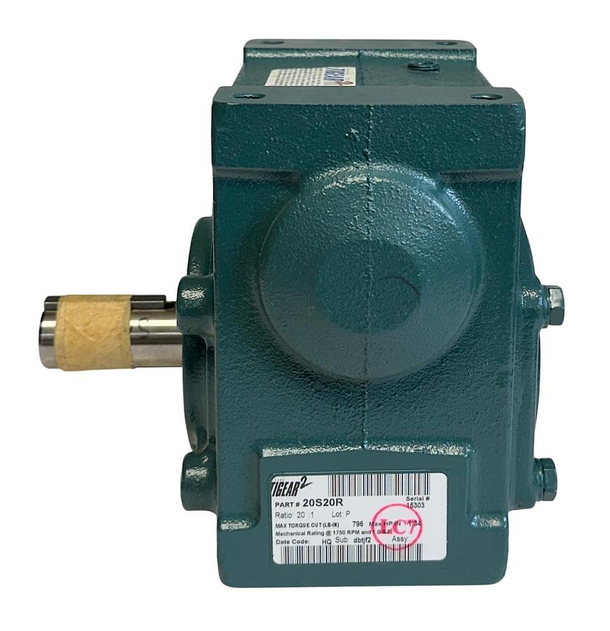 Used DODGE 20S20R TIGEAR-2 SPEED REDUCER 20:1 RATIO 1.34HP 1750RPM NSMP