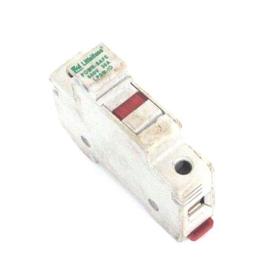 Used LITTELFUSE LPSM-ID FUSE HOLDER 600V, 30A W/ FLM1 TIME DELAY FUSE FLM-1