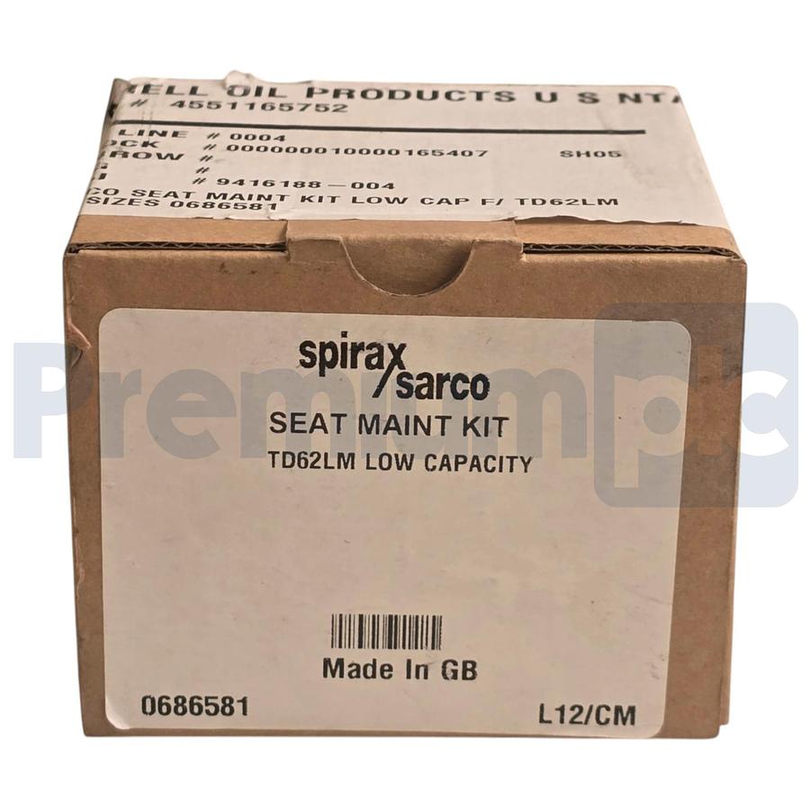 Used Spirax Sarco 0686581 Seat Maintenance Kit for TD62LM 1/2"-1" Steam Traps NSMP