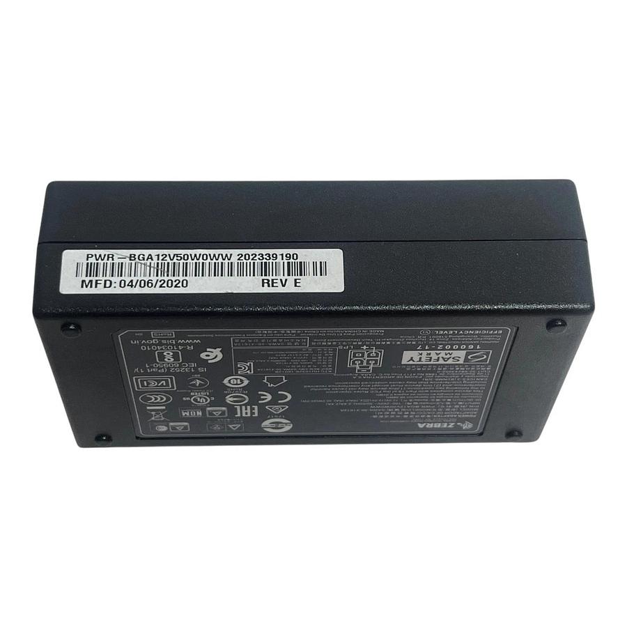 Zebra PWR-BGA12V50W0WW Power Supply Block CBL-DC-451A1-01 12V 4.16A 50W Cord