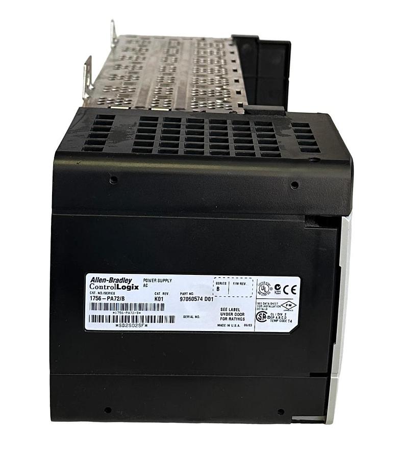 Used ALLEN BRADLEY 1756-PA72 /B ControlLogix AC POWER SUPPLY 1756-A7 /B 7-SLOT RACK