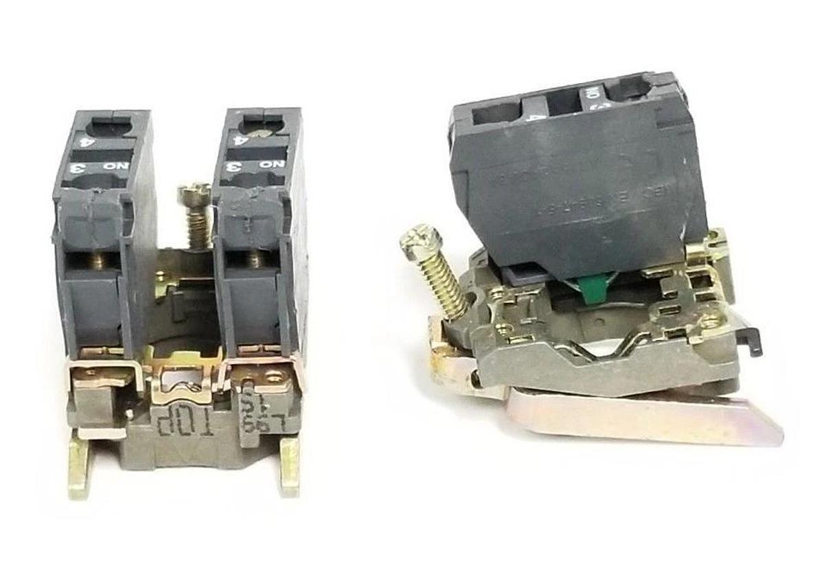 Used LOT OF 3 TELEMECANIQUE ZBE101 CONTACT BLOCKS ZBE-101