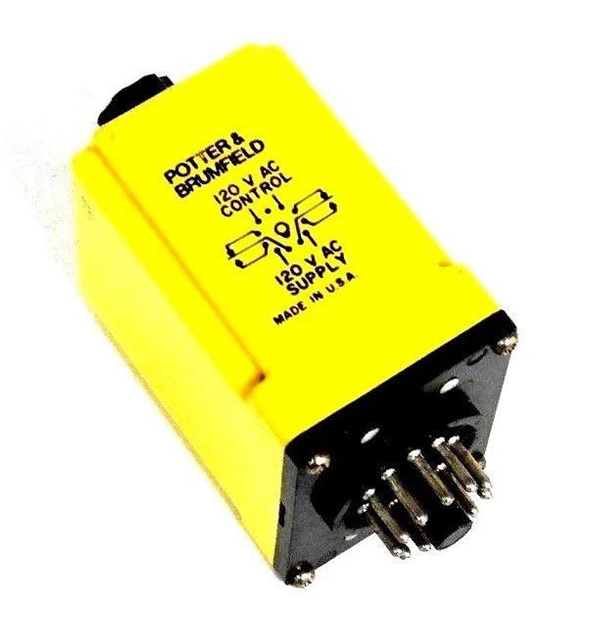Used POTER & BRUMFIELD CBD-38-70091 TIME DELAY RELAY 120V, 10A, CBD3870091