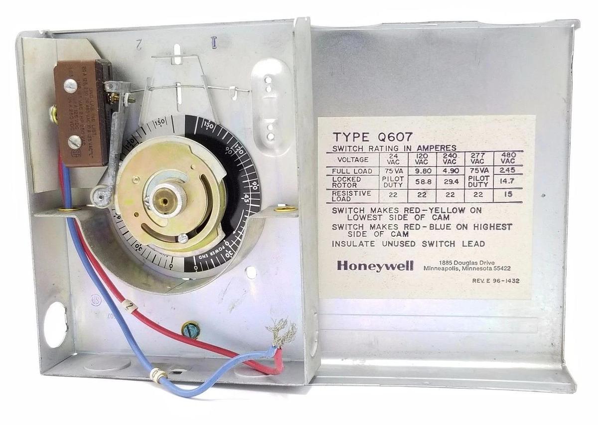 Used HONEYWELL Q607 AUXILARY SWITCH