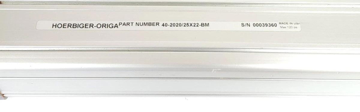 Used NEW PARKER HOERBIGER-ORIGA 40-2020/25X22-BM / 40202025X22BM PNEUMATIC CYLINDER