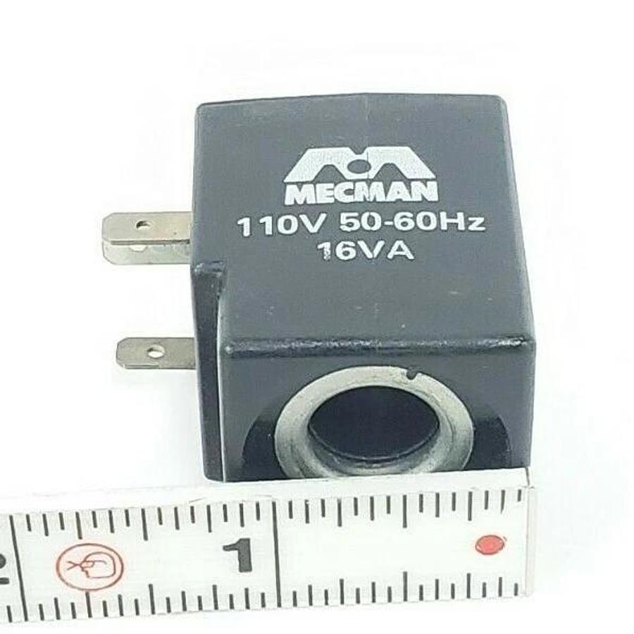 Used MECMAN 110V 50-60HZ 16VA, 34/91 SOLENOID COIL