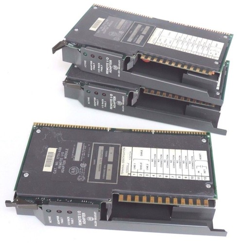 Used (3) ALLEN BRADLEY 1771-ASB REMOTE I/O ADAPATER MODULES F/W REV B SER A 1771ASB