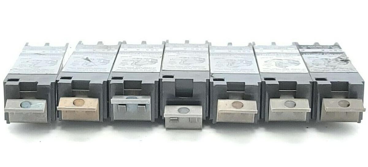 Used LOT OF 7 ALLEN BRADLEY 595-A AUXILIARY CONTACTS 595A SER. B