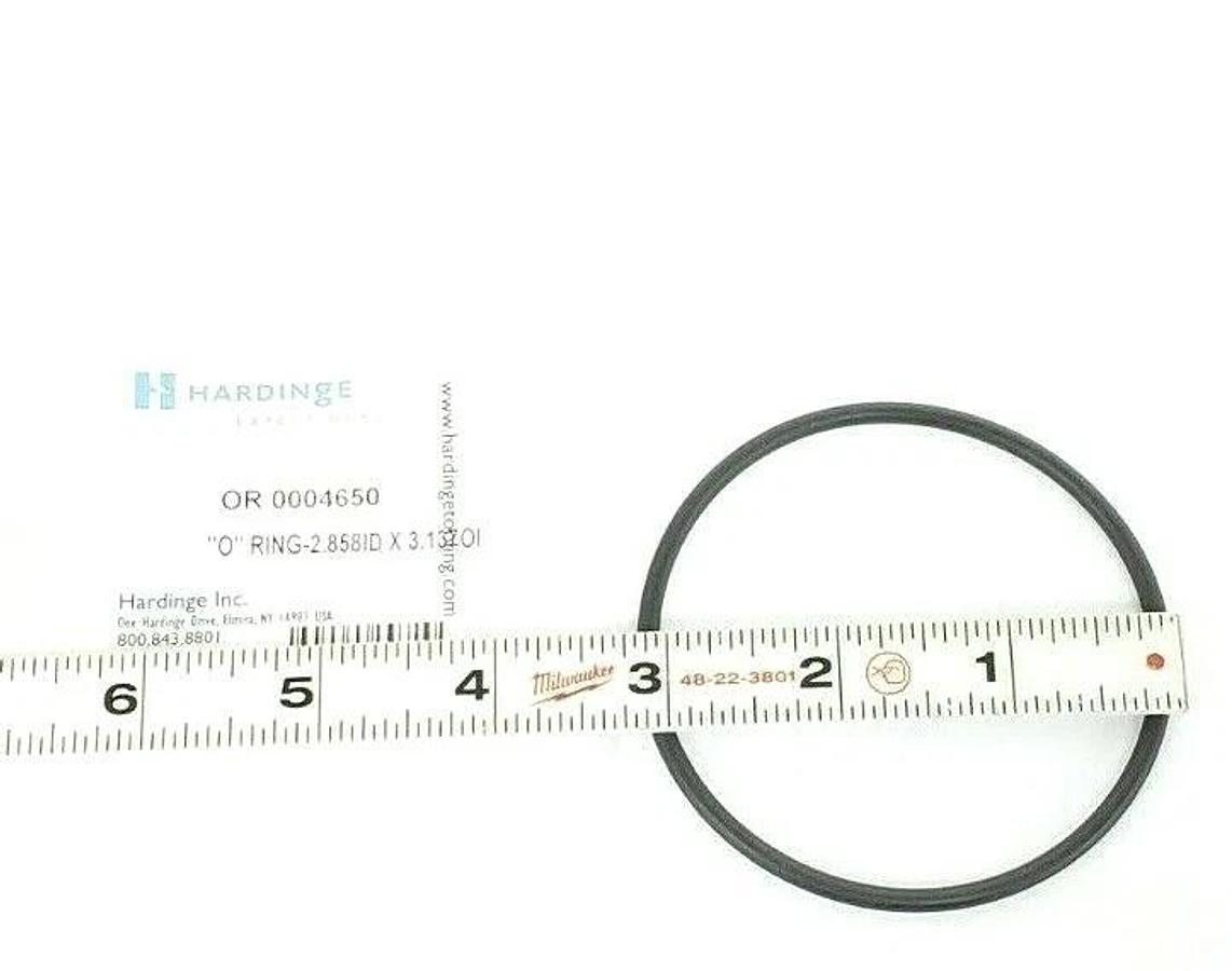 Used NEW HARDINGE OR 0004650 "O" RING 2.858 I.D. X 3.13 O.D.