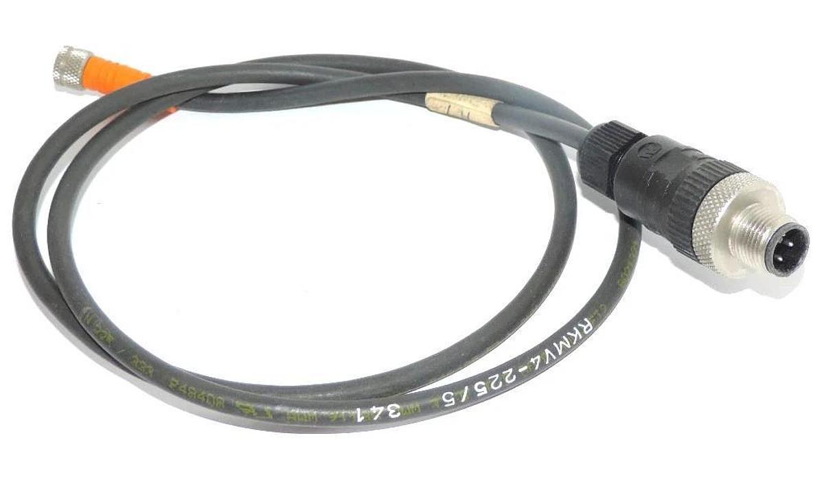 Used LUMBERG RKMV4-225/5 CORDSET 4-POINT 36" CONNECTOR RKMV42255