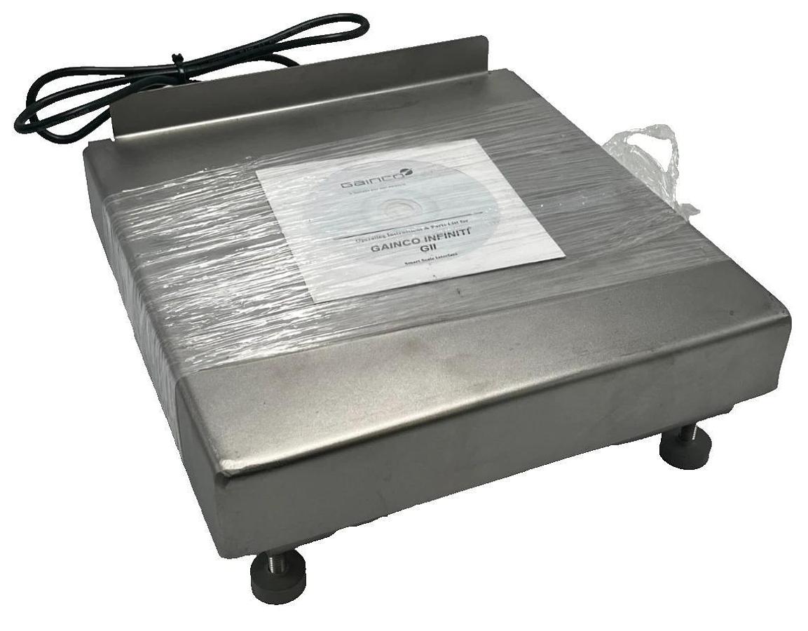 GAINCO DURAWEIGH 10x10" INDUSTRIAL BENCH SCALE BASE IP66 Washdown Food Grade S.S