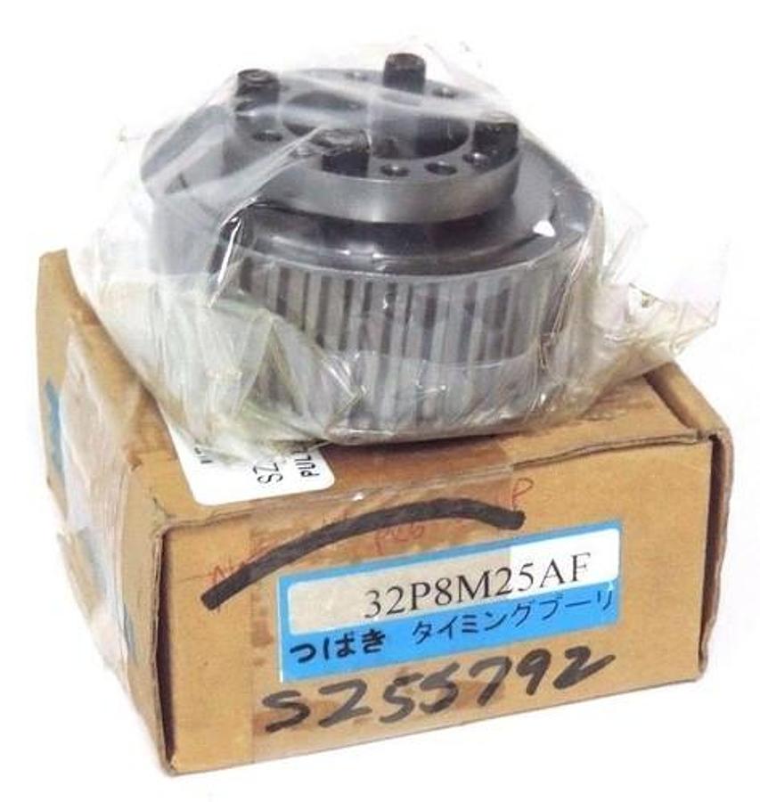 Used NIB SUBAKI 32P8M25AF STEEL PULLEY 1-1/4" BORE 32 TEETH