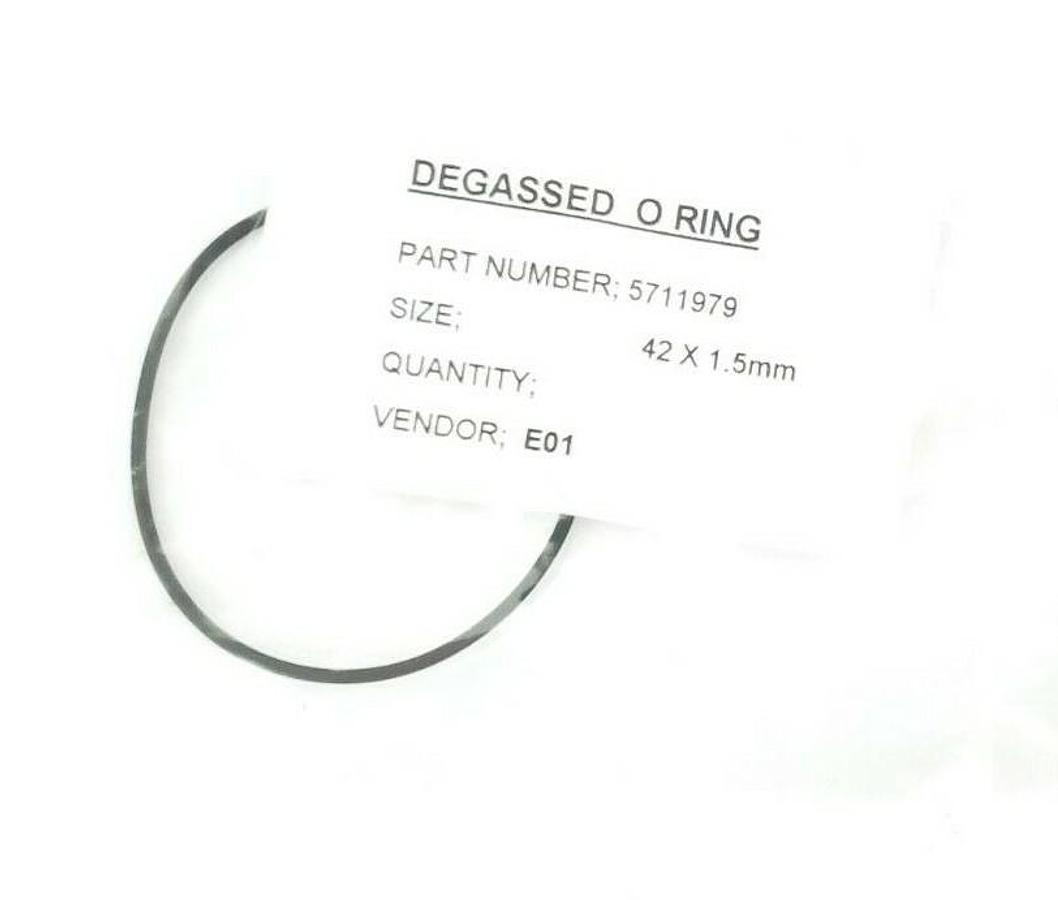 LOT OF 5 NEW WATERS 7000001056 DEGASSED O-RINGS SIZE: 42X1.5MM, P/N: 5711979