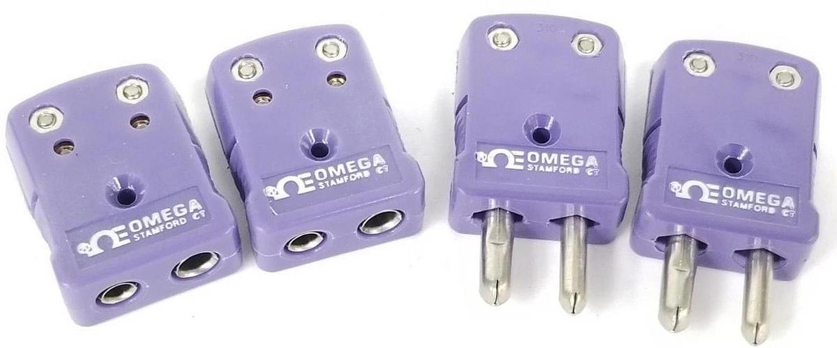 2 NEW SETS OF OMEGA 310 PURPLE MALE & FEMALE PLUGS