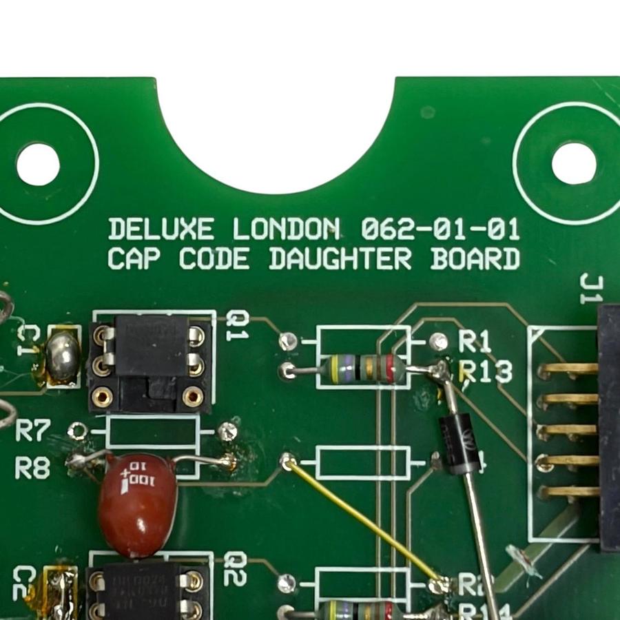 Used Deluxe London 062-01-01 Cap Code Daughter Board PCB Coaxial Modded Parts Only