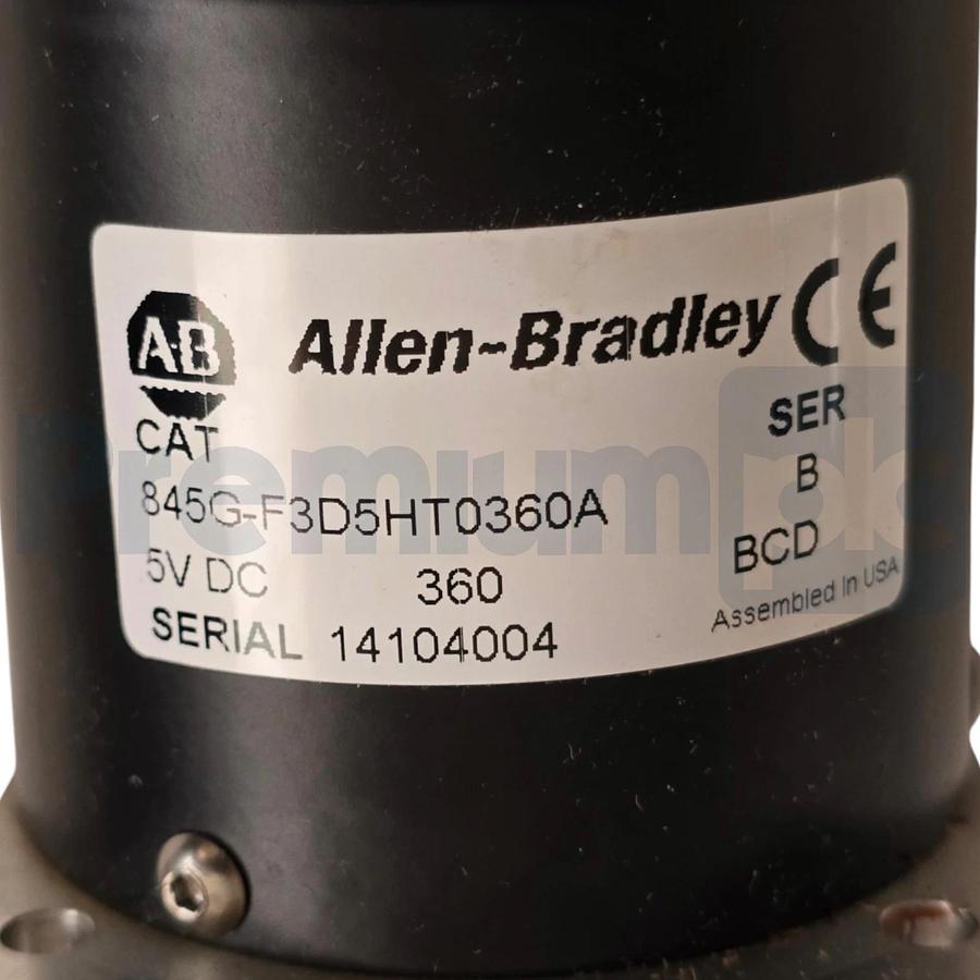 Allen-Bradley 845G-F3D5HT0360A /B Absolute Encoder 5VDC, 360PPR 3/8" SHAFT NSMP