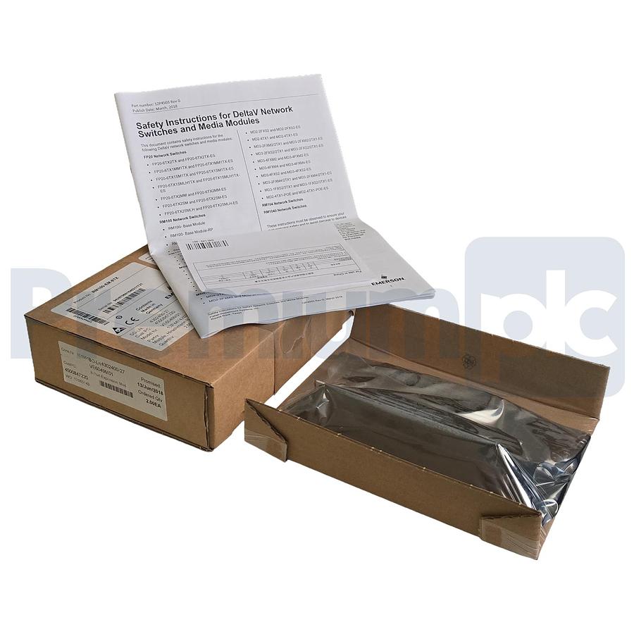 Used Emerson Hirschmann VE6049M01 | 12P4474X022 8-Port Expansion Module RM100-EM-8TX